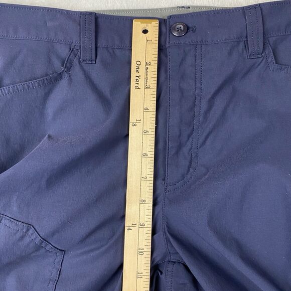 Eddie Bauer Mens 36x30 Fleece Lined Tech Pants Navy Nylon Stretch Hiking Outdoor - Picture 11 of 11